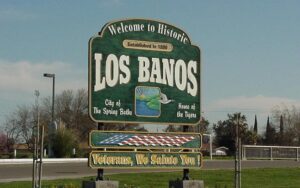 Los Banos, CA Welcome Sign