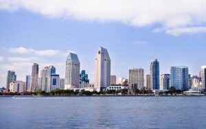 Stunning San Diego skyline setting the backdrop for the impactful ICSC Trade Show, where Capital Rivers Commercial and industry leaders converged to discuss, strategize, and envision the next era of commercial real estate in dynamic settings like San Diego and beyond