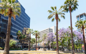 Office buildings in San Jose, CA reflecting how cities attract business