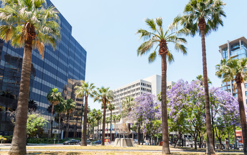 Office buildings in San Jose, CA reflecting how cities attract business
